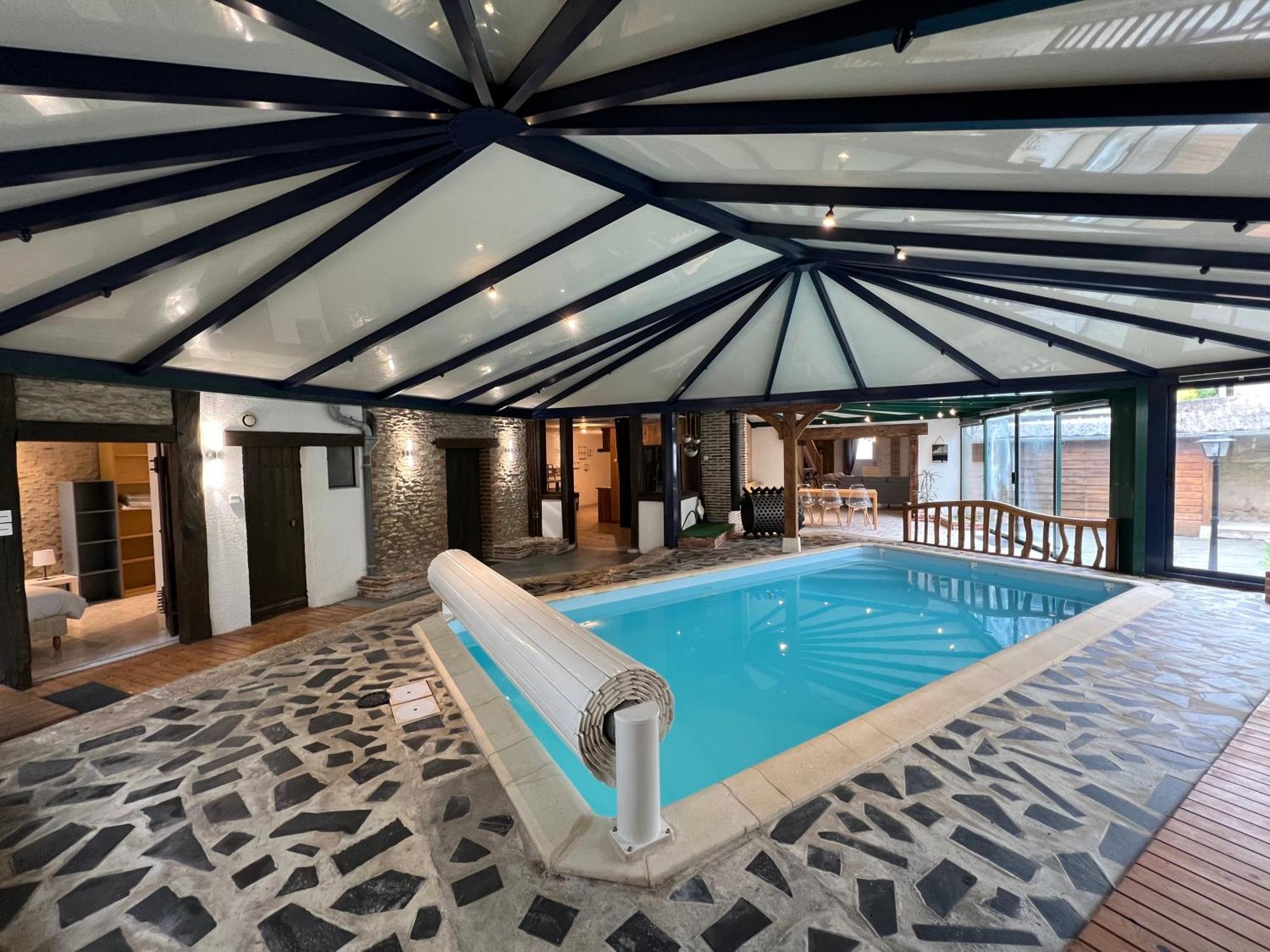 Rigolet Maison En Ville Avec Piscine Interieure Le Controis-en-Sologne Esterno foto